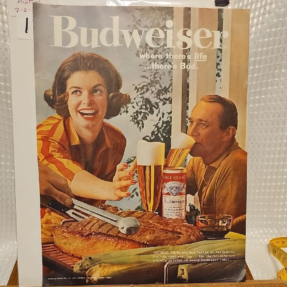 Vintage Dutch Boy Paint Advertisement - 1961 / Back Is Budwiser Advertisement